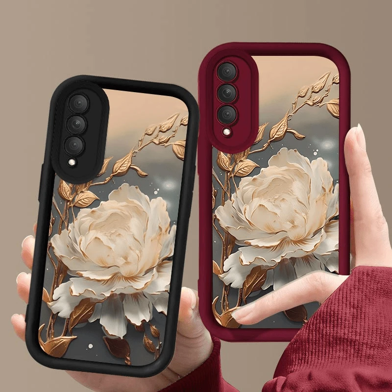 适用昙花盛开荣耀X20SE手机壳天眼阶梯高级感硅胶全包防摔软壳