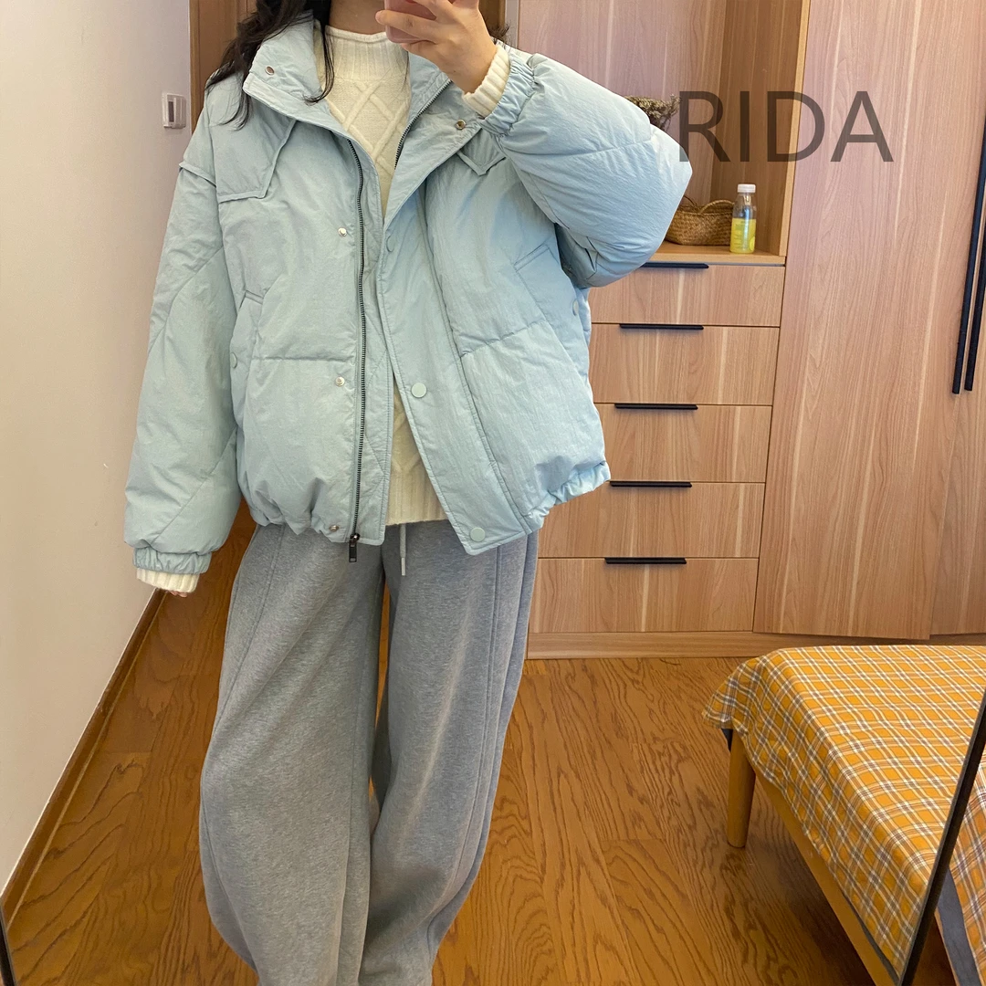 日褡十八岁（羽绒服）K9休闲百搭小众宽松纯色设计感秋冬9908清