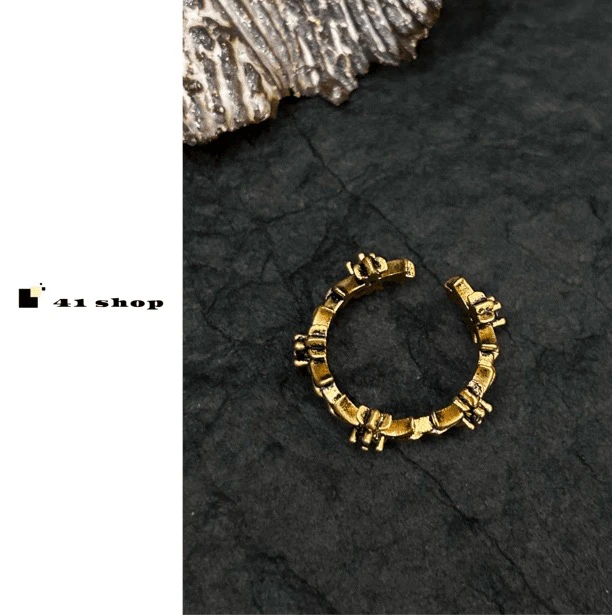 铜合金戒指 A297 金色克克戒