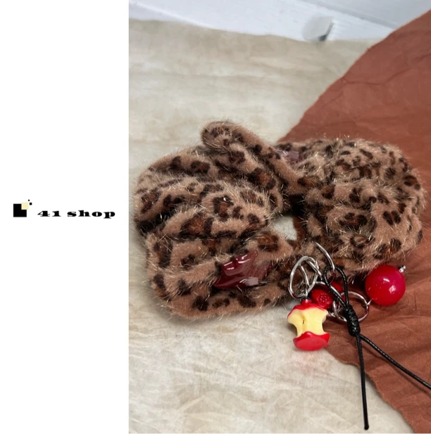 B无编号豹纹苹果发圈