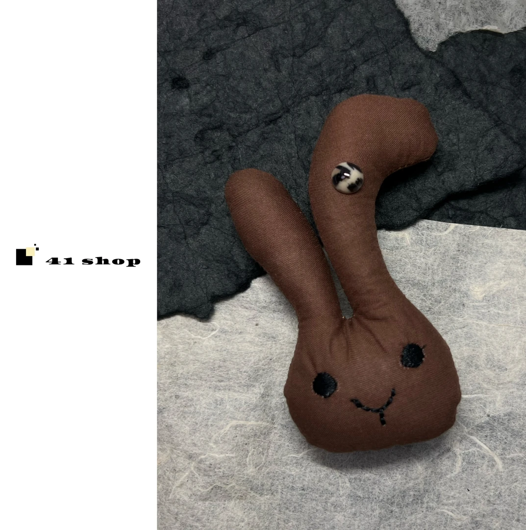 非金属布艺胸针 A382 兔叽胸针