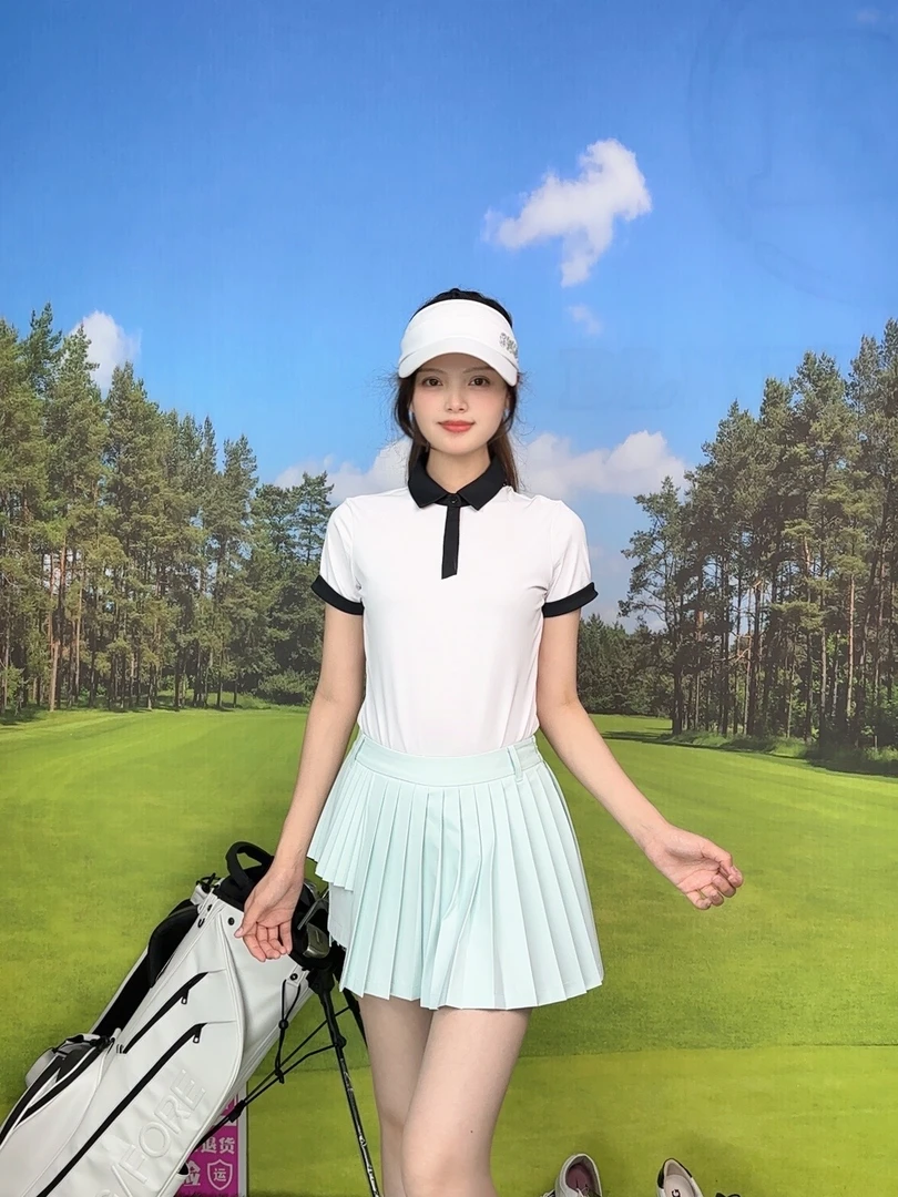 高尔夫户外运动夏季短裙显瘦白色大码高腰百搭时尚休闲薄款透气款