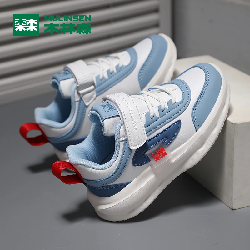 【耀选专属】木林森童鞋2024秋冬新款皮面男童儿童运动鞋M010438101