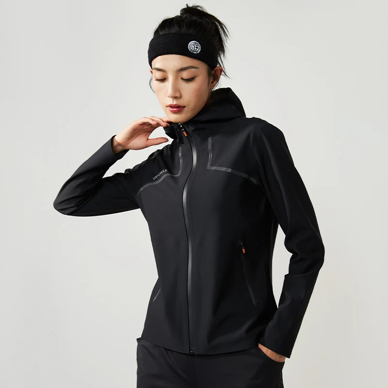 VIVI CYCLE男春秋中式暖壳秋冬时尚宽松速干连帽户外拉链夹克跑步