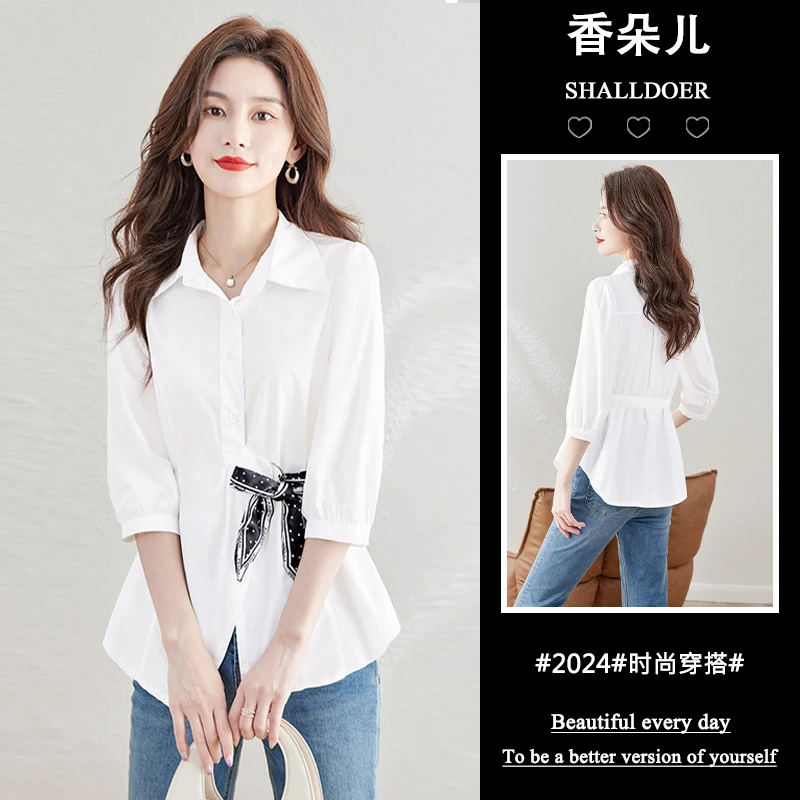 气质优雅轻奢小众高级感女装衬衫2025春秋季新款洋气减龄时尚上衣