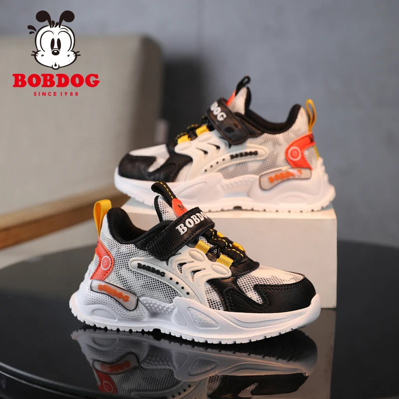 巴布豆男女童鞋春秋新款老爹鞋网面透气运动鞋小孩鞋子