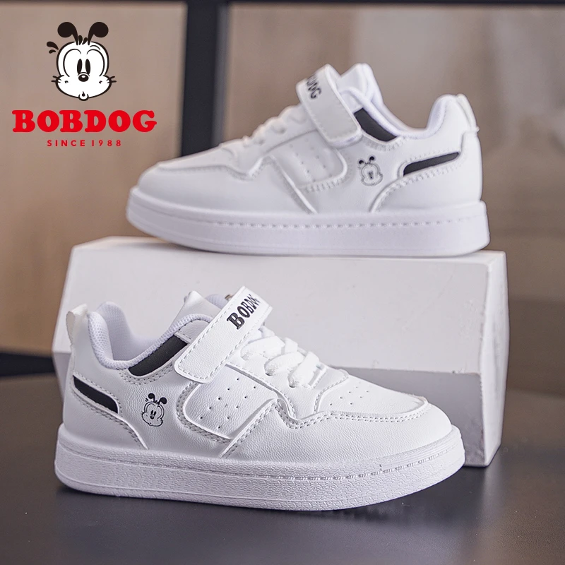 巴布豆儿童小白鞋中小童贝壳头板鞋运动鞋童鞋春软底防滑