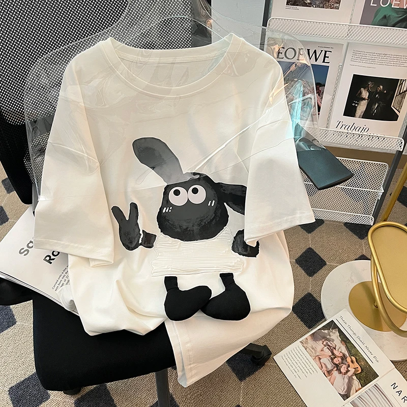 孕妇装上衣夏装新款宽松休闲T恤百搭款大码女装夏季时尚韩版