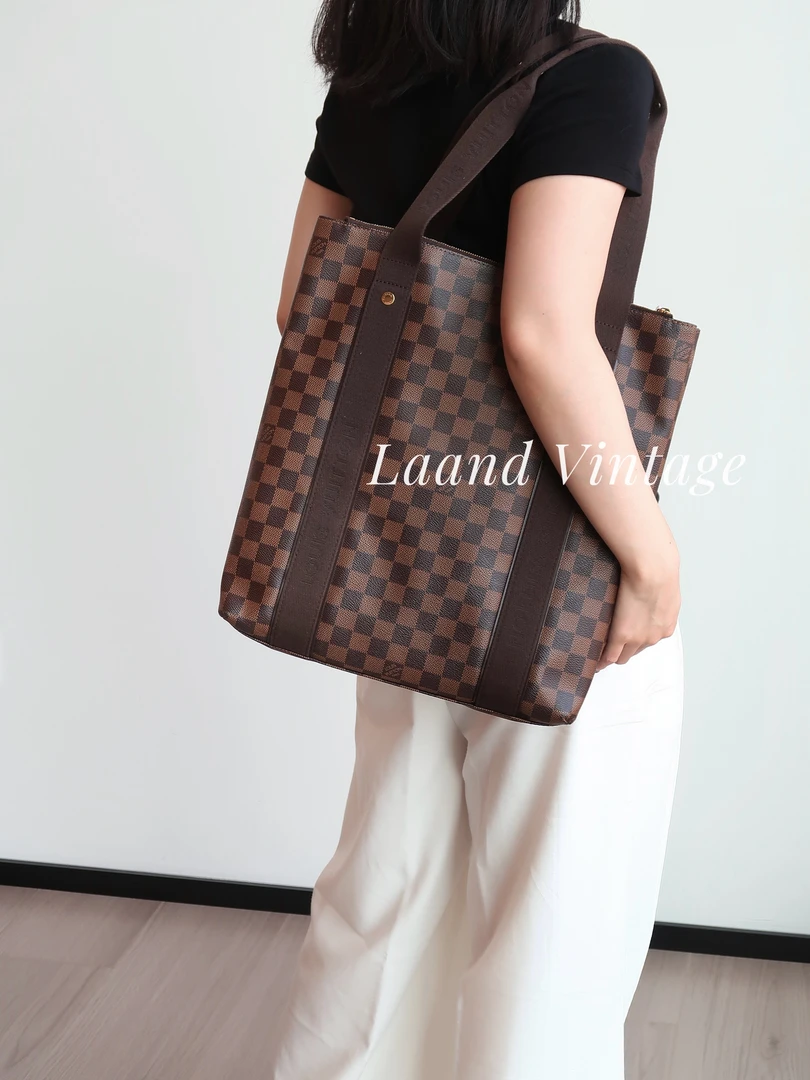 95新 LouisVuitton/路易威登 LV棋盘格竖版托特包/05629/Laand中