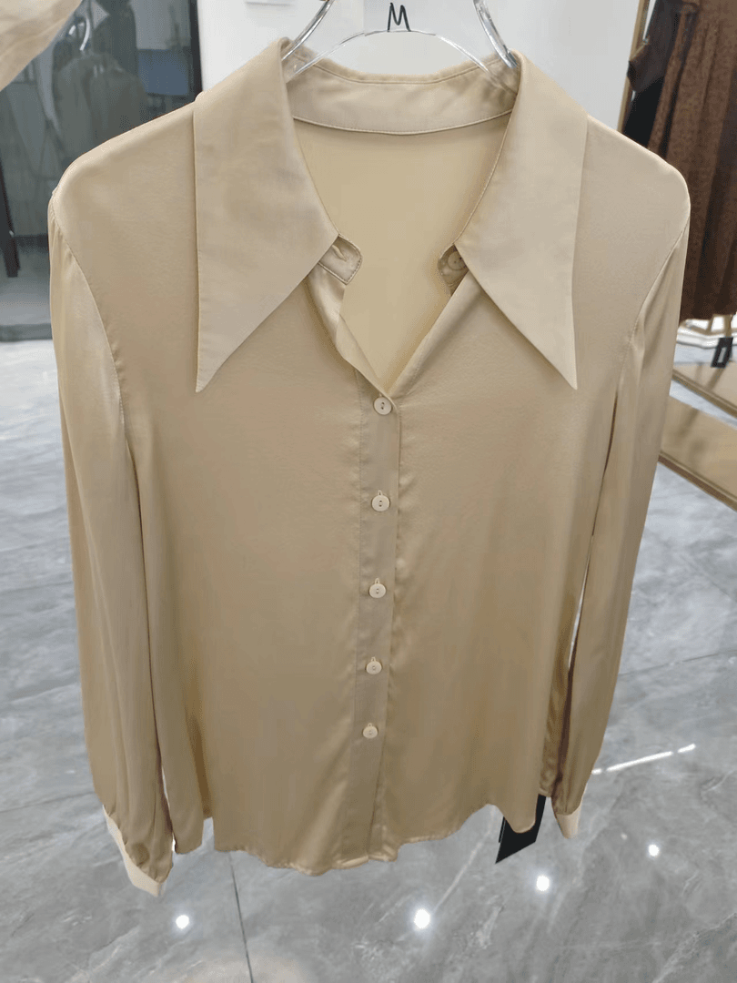 桑蚕丝上衣（香槟色）B271