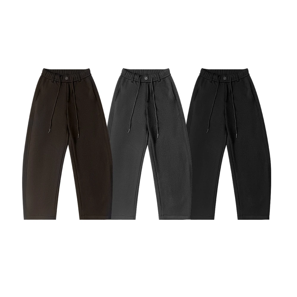 【新品上市】舒适百搭加绒亲肤休闲裤保暖冬季简约修身弯刀裤KZ2139