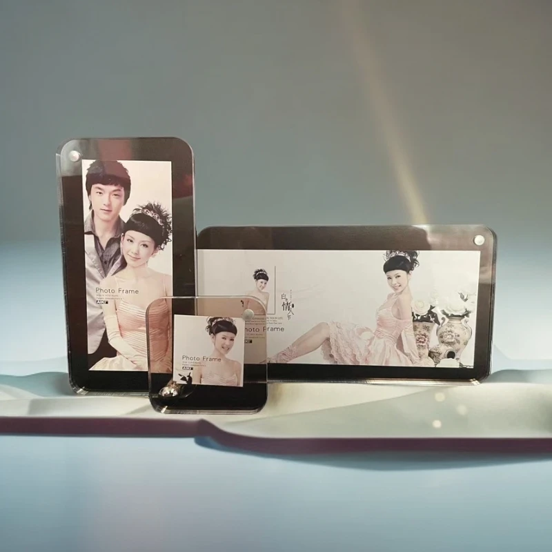 横竖多向三联动照片摆台