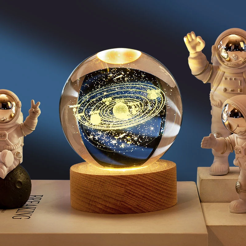 发光星空水晶球小夜灯生日礼物桌面卧室摆件情侣闺蜜学生毕业礼品