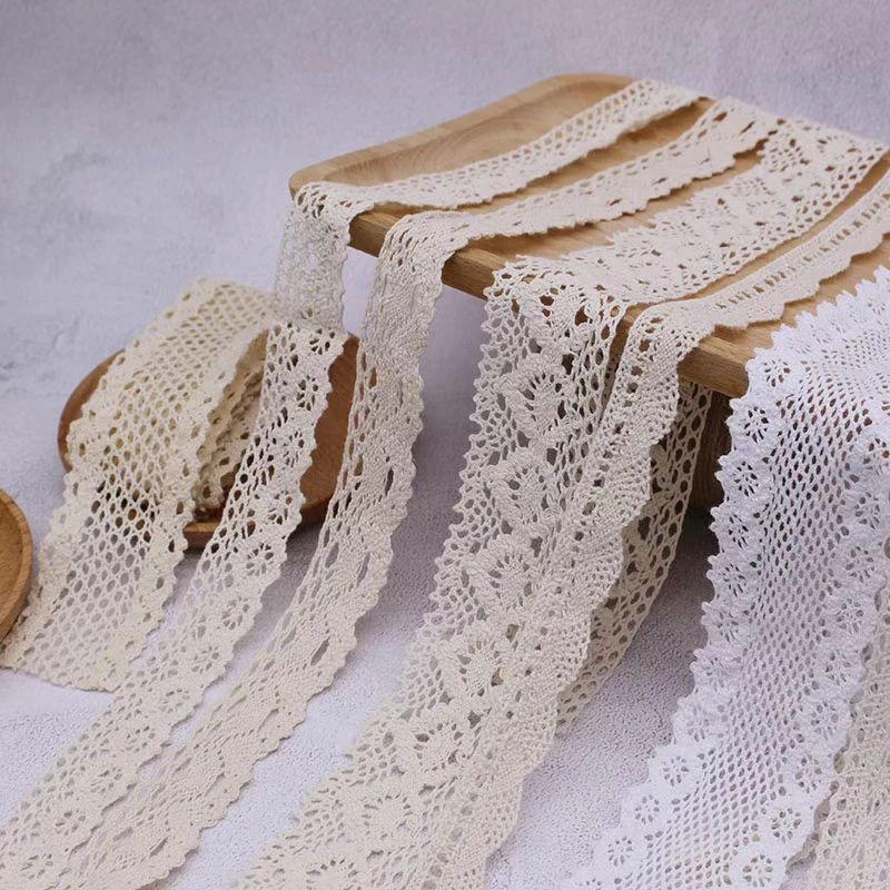 手工DIY服装辅料棉线花边无弹蕾丝服饰小花边材料