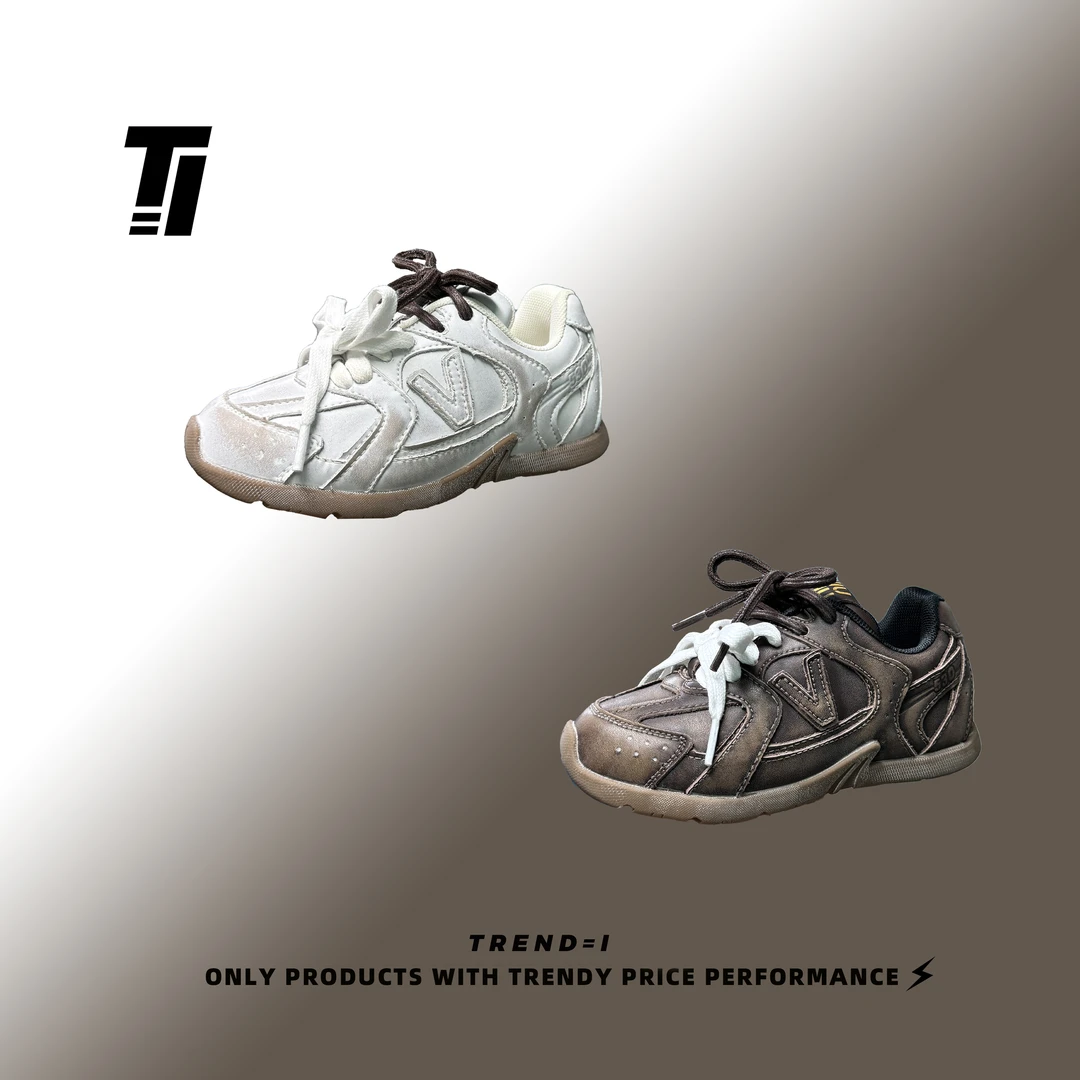 【YANG】潮童（魔术贴版）复古做旧芭蕾德迅浆色工艺儿童秀场款童鞋