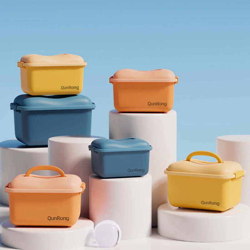 儿童玩具塑料收纳箱小号零食积木收纳盒粘土磁力片整理储物箱盒子