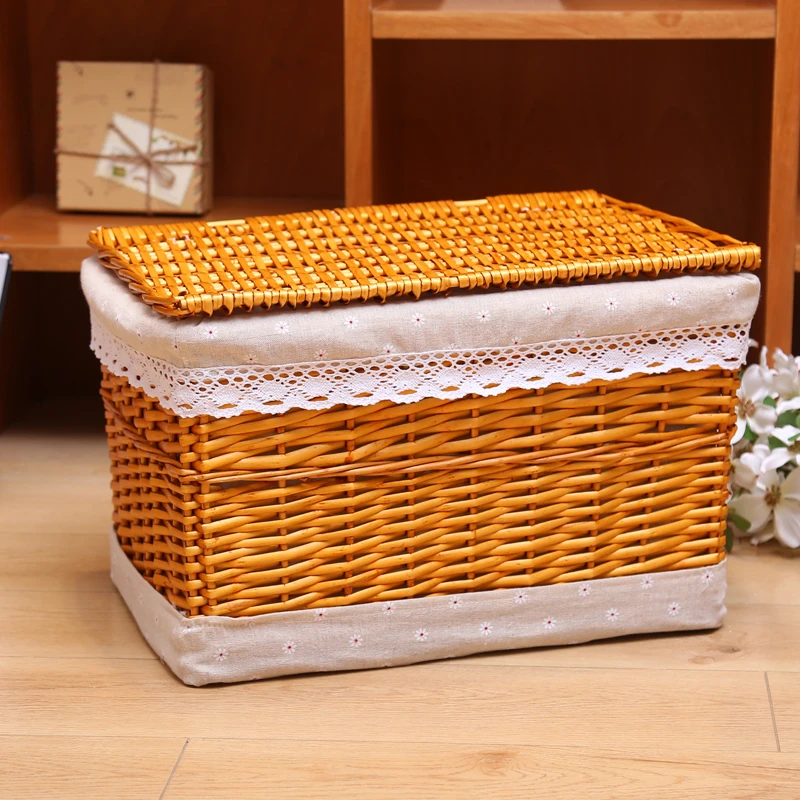 玩具收纳箱收纳盒整理箱收纳筐藤编脏衣篮内衣家用