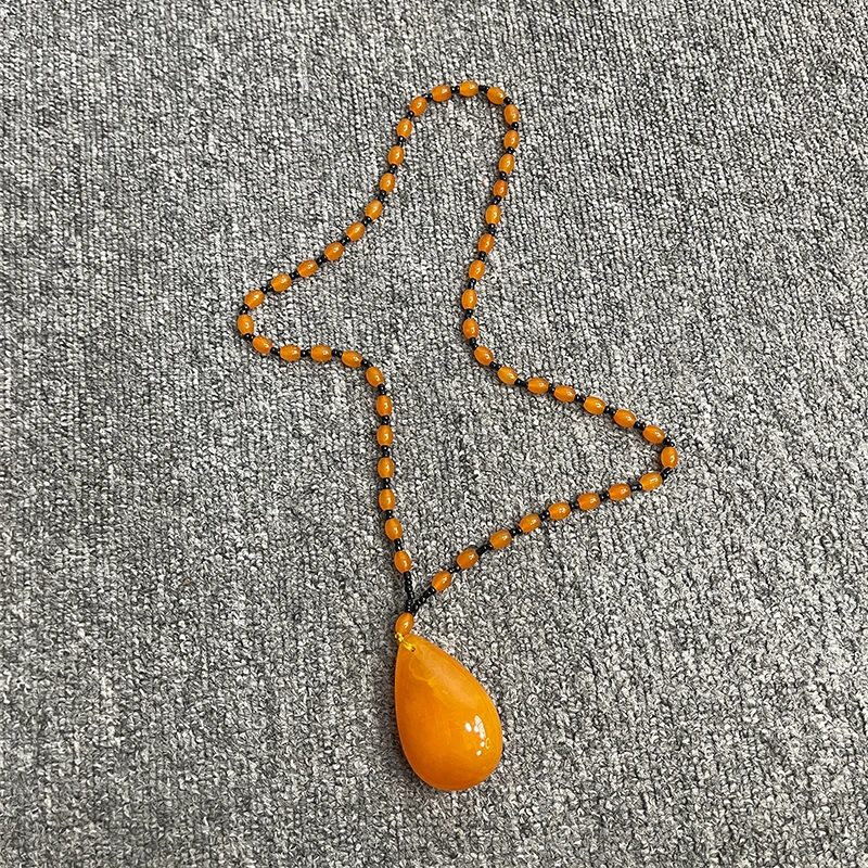 非金属亚克力手链 红意族时尚百搭复古时尚饰品项链手工水滴0002