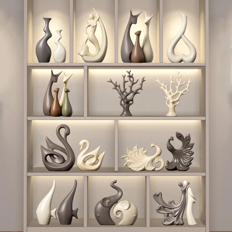 北欧简约现代摆件家居饰品客厅电视酒柜装饰房间办公桌面乔迁礼品