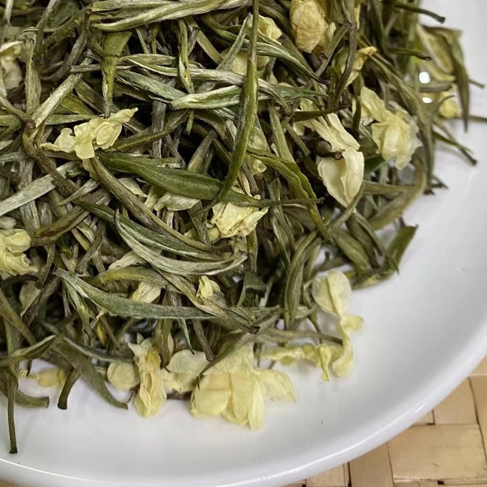 【茉莉银针】三窨一炒浓香型新茶特级茉莉花茶50g+20g装