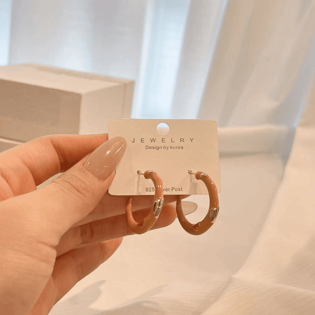 铜合金耳饰 H207 气质轻奢时尚百搭简约个小众精致耳饰