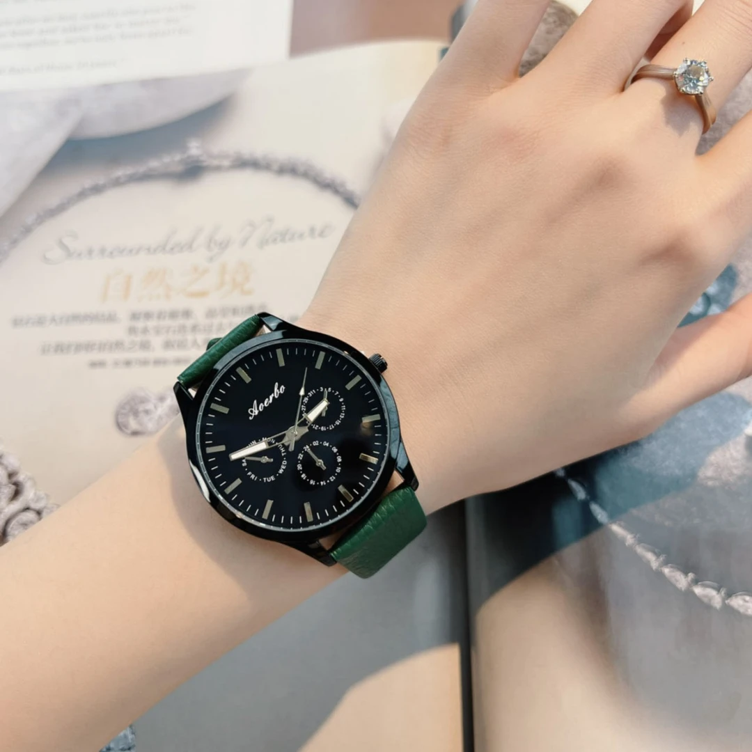 AOERBO澳尔博正品经典时尚百搭气质大表盘全自动石英女表99561