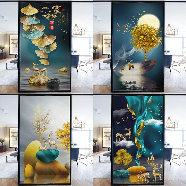 窗户玻璃贴纸防走光粘贴不透明保护防爆防窥视卫生间窗纸磨砂麋鹿