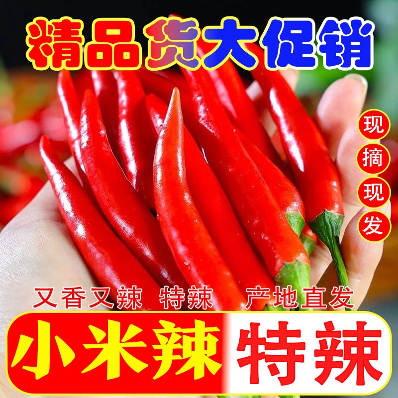 【云南】新鲜小米辣椒云南现摘现发小米辣特辣朝天椒0.2-9斤