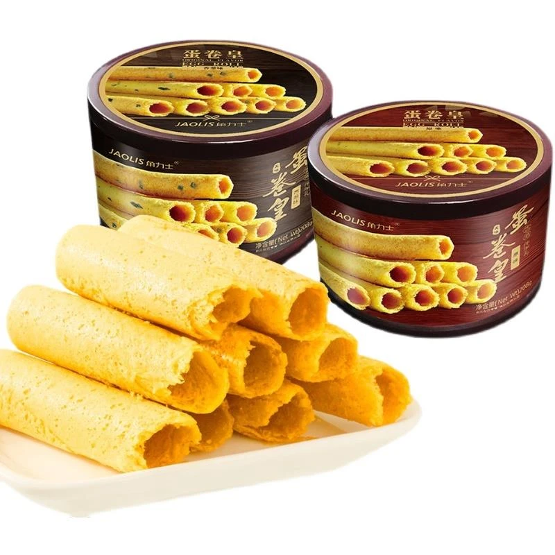 香港角力士原味香葱味208g蛋卷皇礼盒休闲零食儿童饼干糕点伴手礼