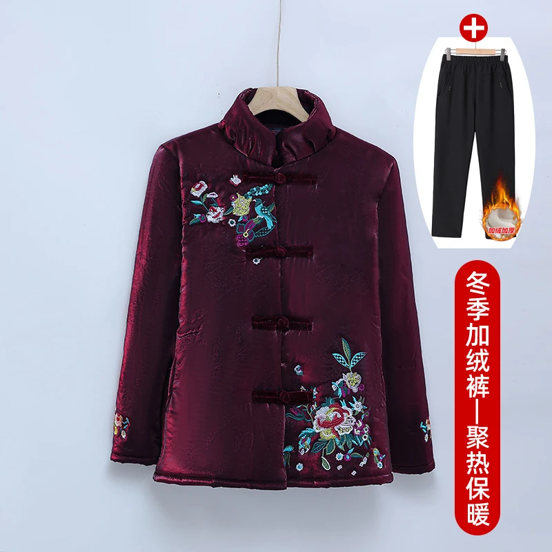 奶奶装冬棉衣老年人棉袄返潮复古衣服60岁冬季外套唐装女款妈妈装