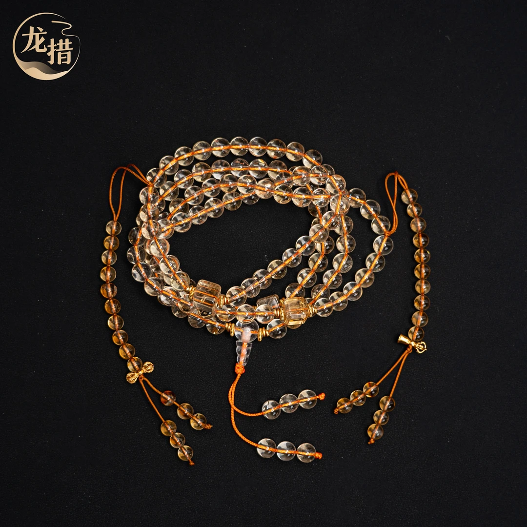 【龙措设计】方糖黄水晶念珠 手串 （多样性发货发其一）