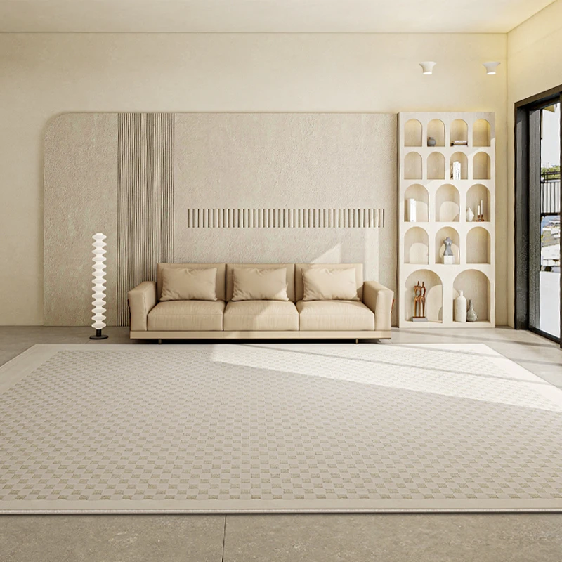 客厅沙发地毯欧式奶油风轻奢家用防滑高级免洗网红地垫卧室床边毯
