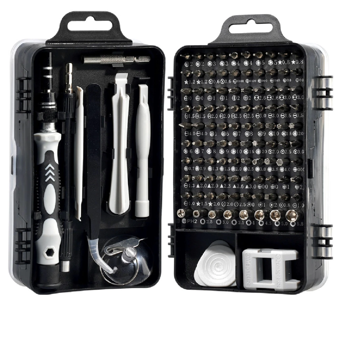 佰宥 115pcs家用方便携带螺丝工具套装大小号手动工具组合套装