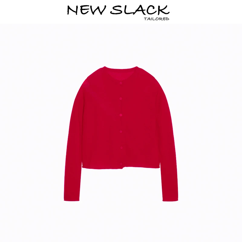 New slack NQ24834超柔超细水溶羊毛开衫