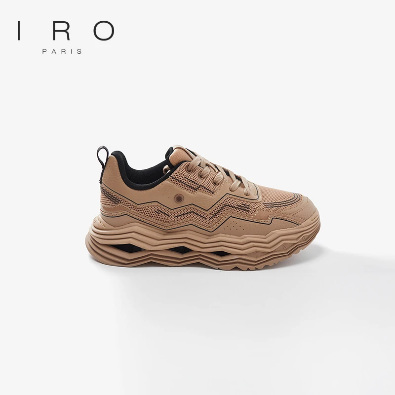 IRO Night 款法式百搭LOGO休闲镂空厚底透气女款运动鞋