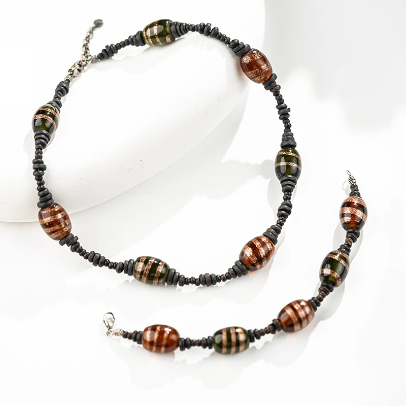 铜合金合成锆石项链 皓楠/中古vintage/vintage项链/100121720