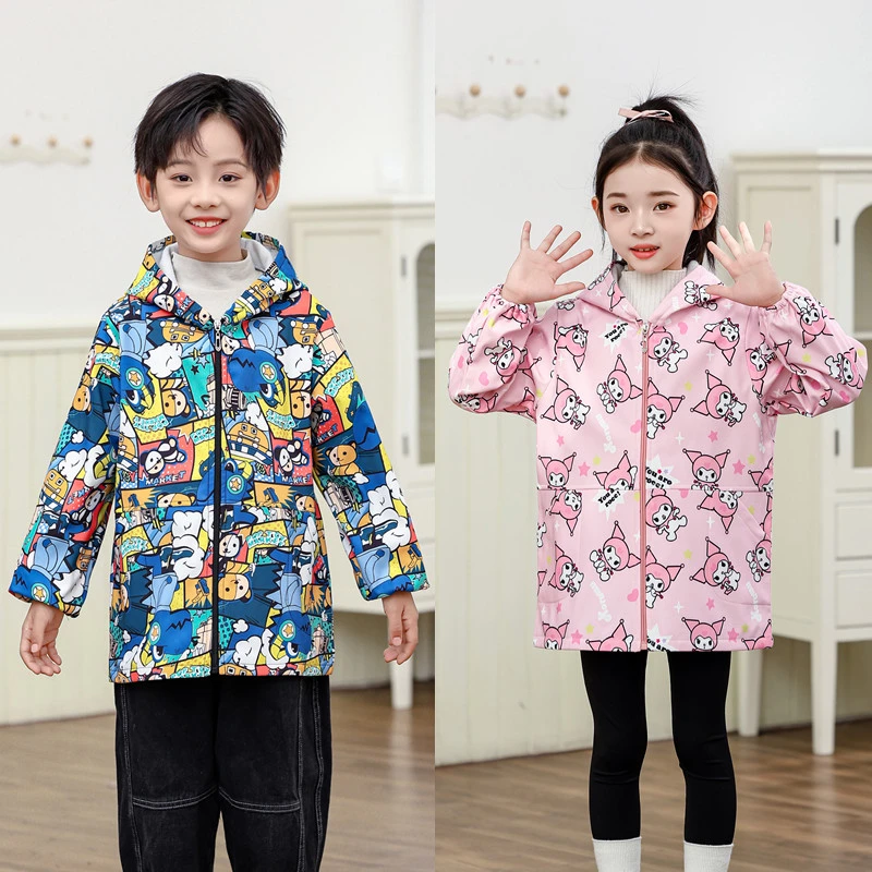 儿童防水罩衣大中小童加绒款护衣宝宝吃饭画画衣男童女童棉服罩衫