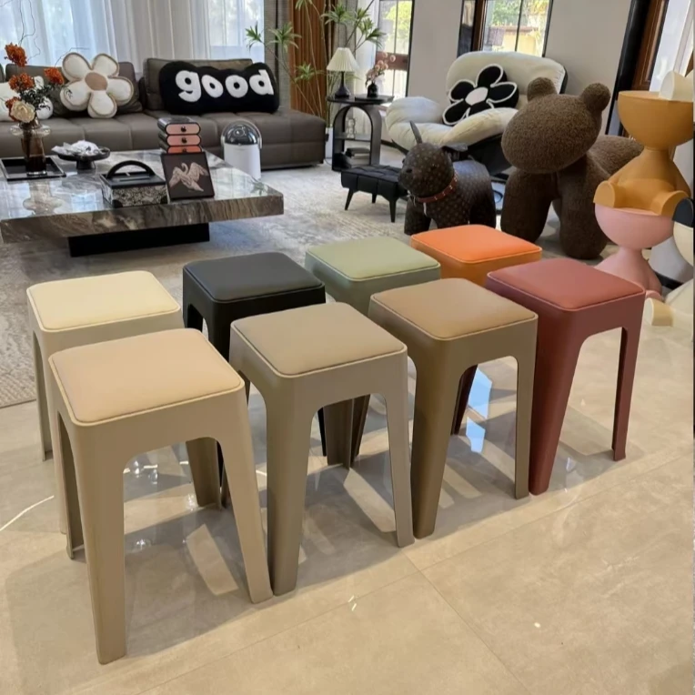 佩凯仕【2张起包邮】升级软包加厚坐垫家用可叠放方凳餐桌凳【816款】