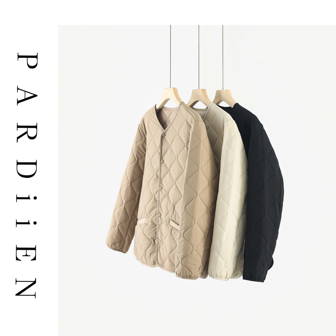 【北总严选】帕迪恩菱格无领棉服外套MF-9095