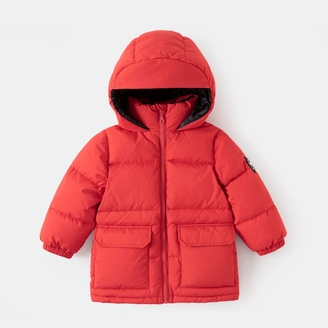 儿童羽绒服深冬童装新品宝宝冬装新款上衣男童冬季连帽长款衣服潮