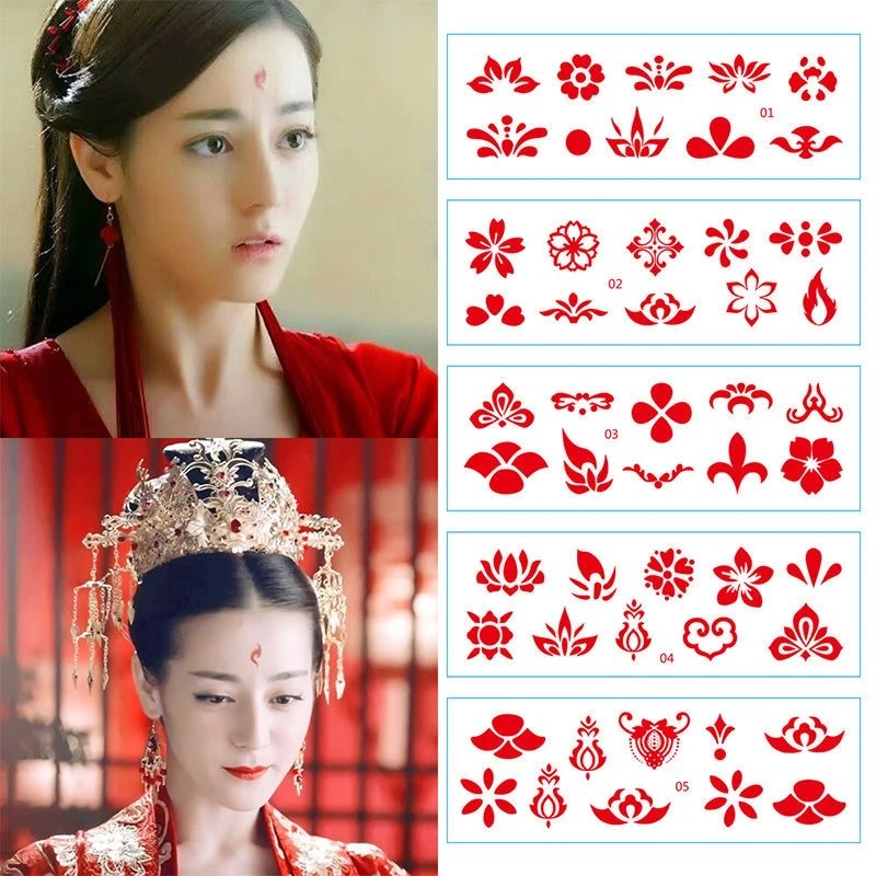 墨子高端古风眉心贴画佃舞蹈汉服表演新款