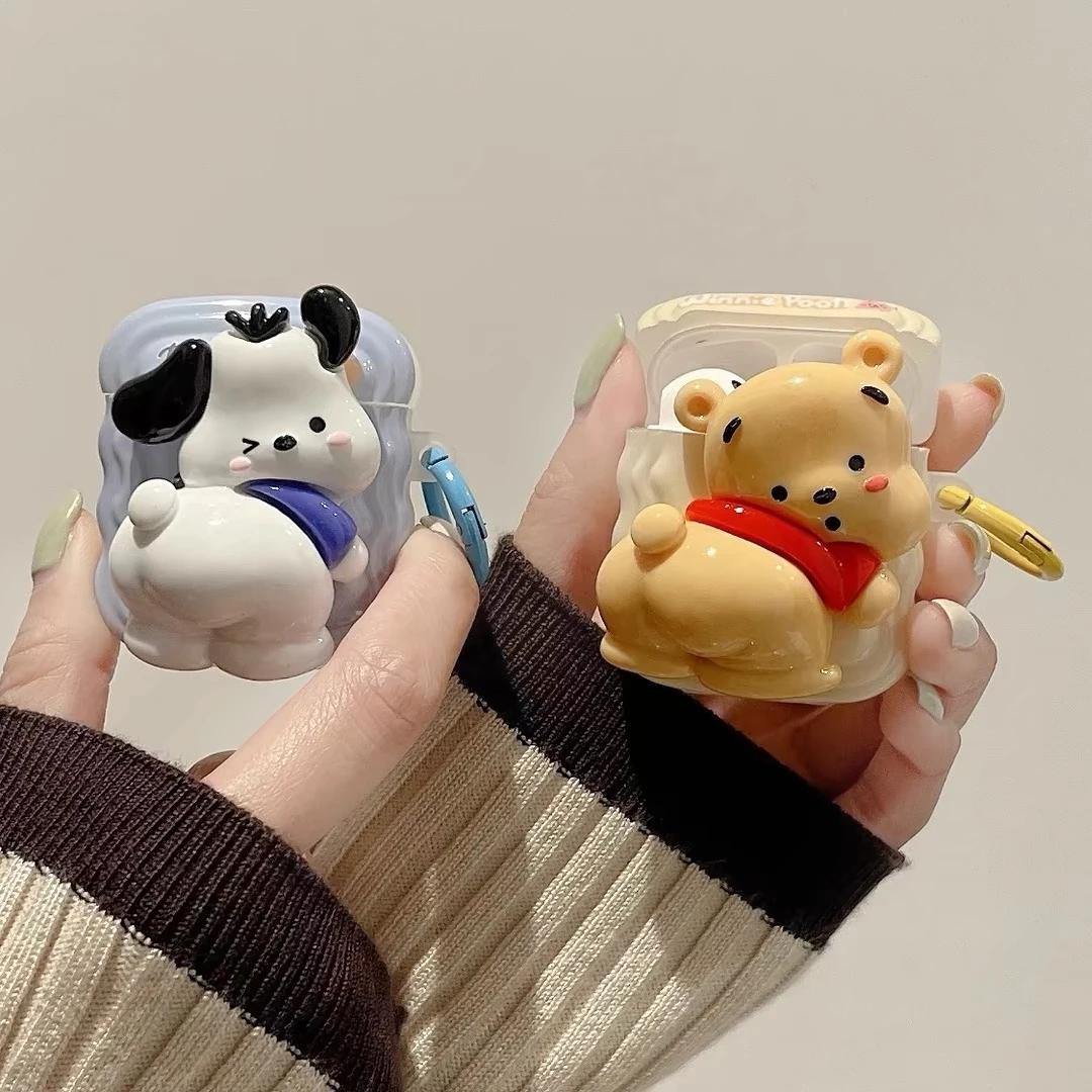 趣味卡通翘屁屁适用airpods pro保护套苹果3代airpods2无线耳机壳