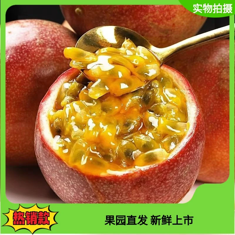 广西紫皮百香果应季正品水果农家采摘优品百香果生态百香果