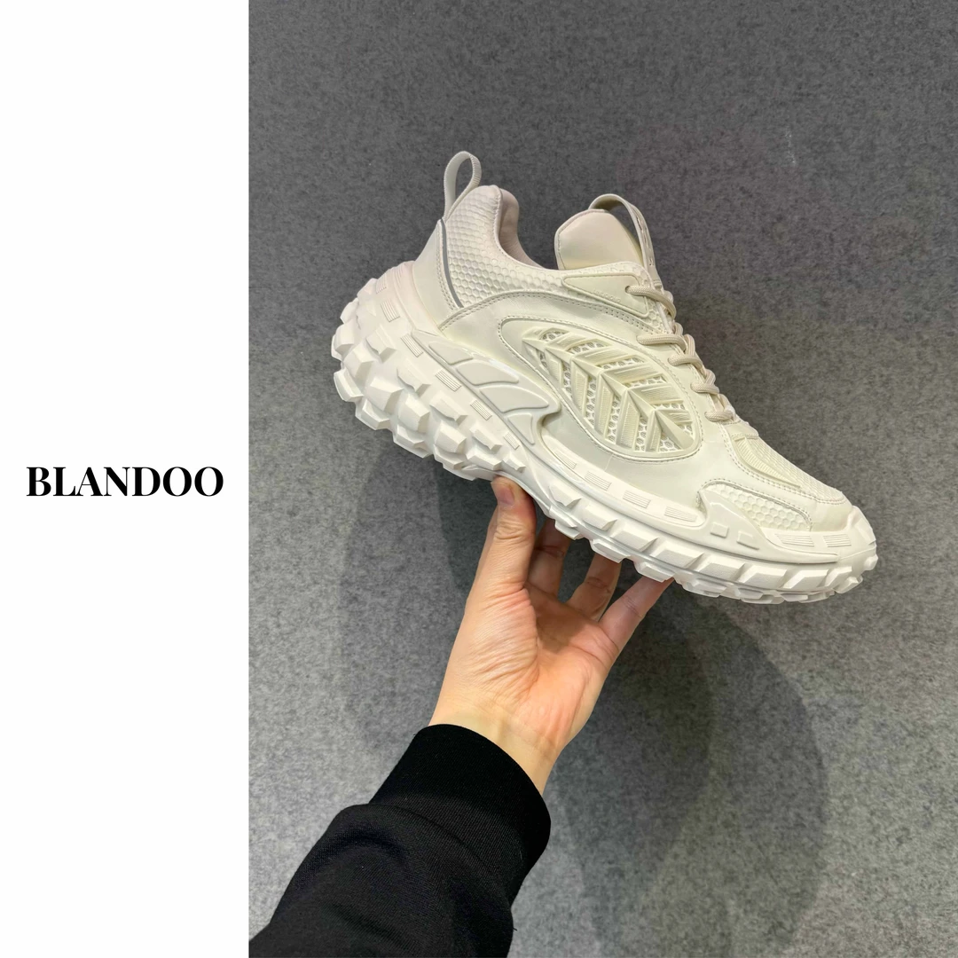 BLANDOO 男士时尚轻奢厚底透气百搭轮胎鞋2315