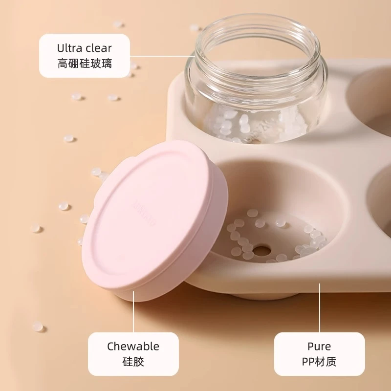 [图文专属]日本Luntayo宝宝辅食盒婴儿玻璃辅食分装碗可蒸煮