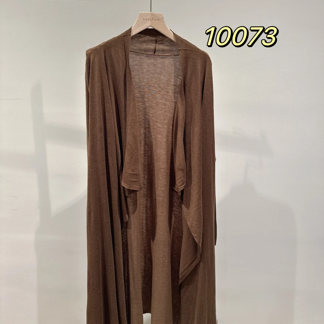 10073(部分无水洗唛,介意慎拍) SANFAN新款针织连衣裙