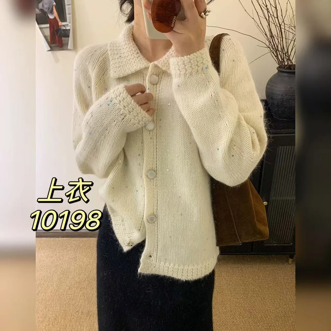 10198（部分无水洗唛，介意慎拍） SANFAN新款针织衫