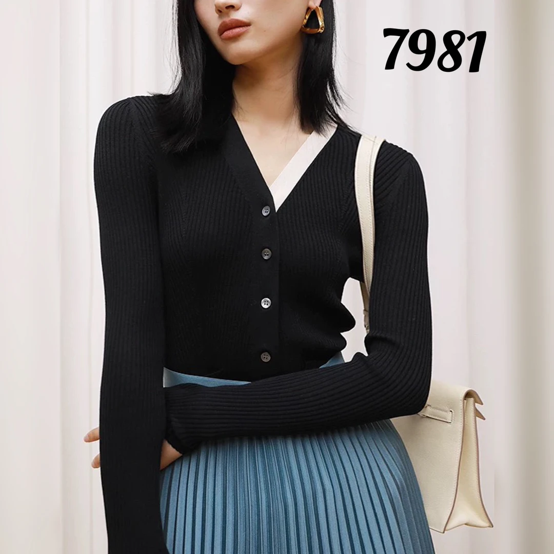 7981（部分无水洗唛，介意慎拍）SANFAN新款针织开衫