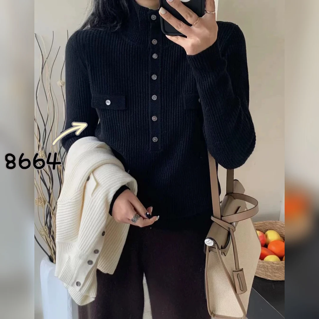 8664（部分无水洗唛，介意慎拍）SANFAN新款针织衫