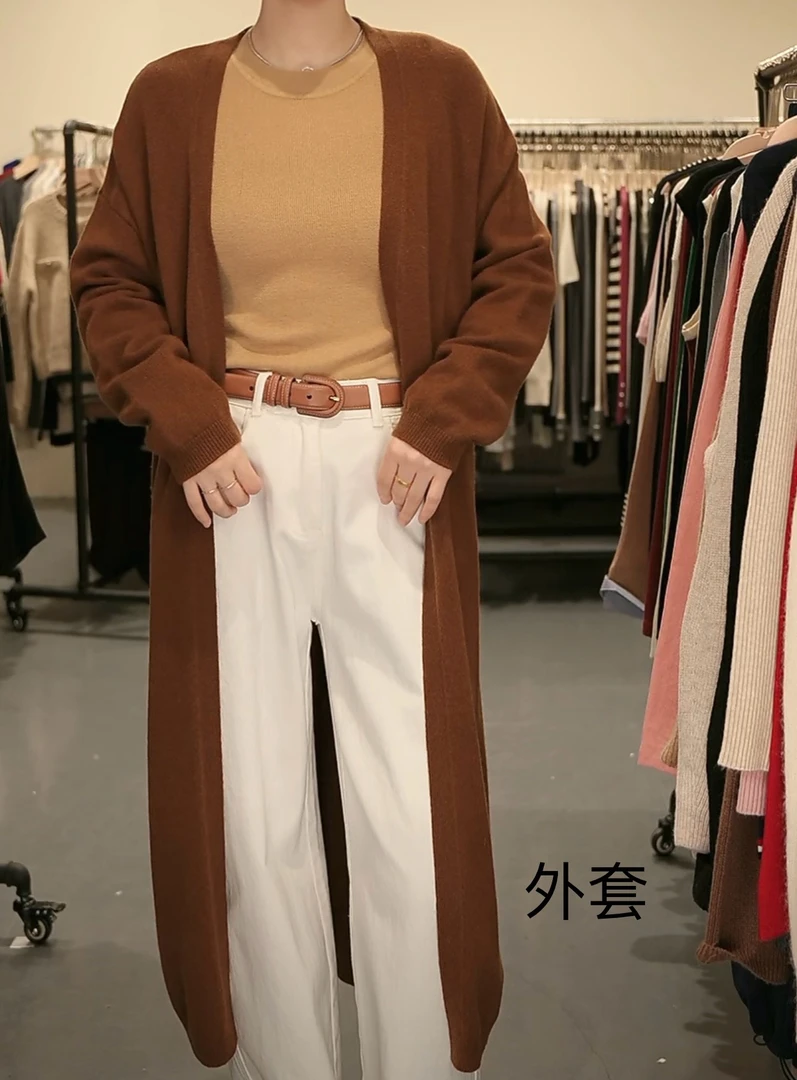 2754（部分无水洗唛，介意慎拍）SANFAN新款针织大衣